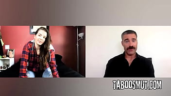 Troubled teen shows her big tits on cam to her counselor