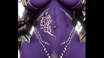 Sexo con personaje morado