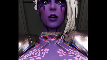 Sexo con personaje morado