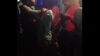 Horny les kiss at the street