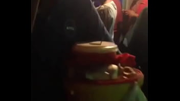 Horny les kiss at the street