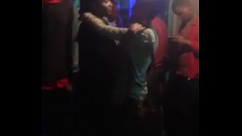 Horny les kiss at the street