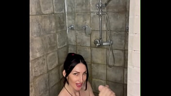 Fucked myself in the shower