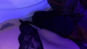 Tonite he wanted me on black for my skin to look even whiter however i had such a good time eating dick and having my ass grabbed strongly