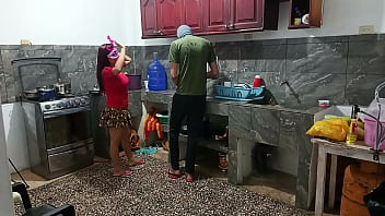 Perverted neighbor shows everything while he is there