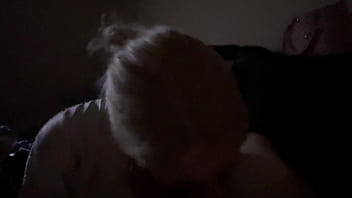 Hot blonde loves sucking cock