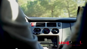 Biker gets to finger & fuck lonesome stunner katrin in the outdoors gp241