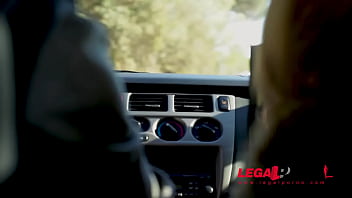 Biker gets to finger & fuck lonesome stunner katrin in the outdoors gp241