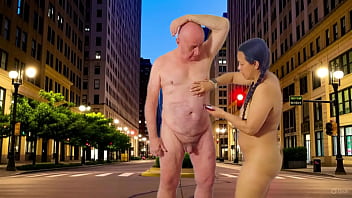 Preview of hot public night shave with agarabas and olpr