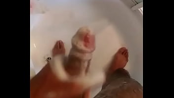 Jerking off under the shower