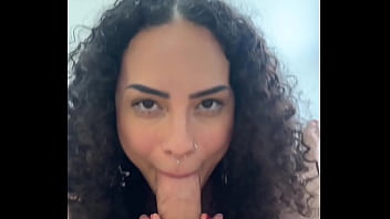 Petite brunette latina rough fucked in pov deepthroat gagging cowgirl riding missionary cum on tits