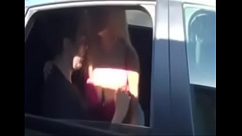 Public car blowjob