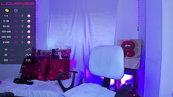 Suction cup dildo on the wall she fucks herself imagining you're there