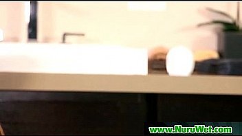 Horny masseuse gives nuru massage 16