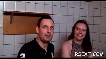 Sexy chick gets fingered hard