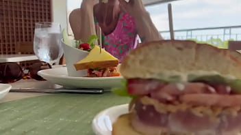 Having lunch with my photographer i told him that i had a little treat for him but that he'd need to look beneath the ta