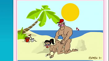 Rubia coge por estar en la playa