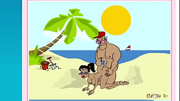 Rubia coge por estar en la playa