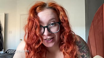 Redhead with curly hair teases you with hair and pouty lips teaser veggiebabyy