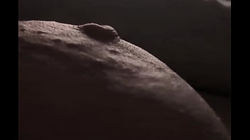 Close up pinching my left nipple