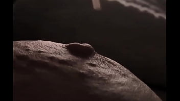 Close up pinching my left nipple