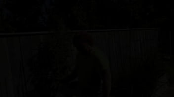 Nz milf slut pees on plants in the garden bed for better growth