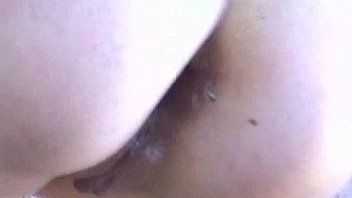 Horny brunette ass fuck doggy style sex