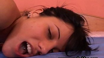Sweet girl is having orgasm