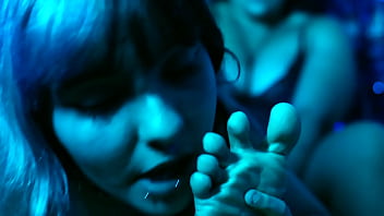 Lesbians slime foot fetish and hitachi play