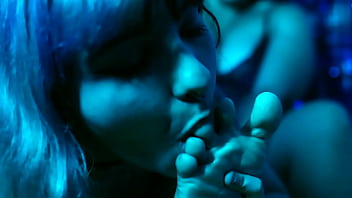 Lesbians slime foot fetish and hitachi play