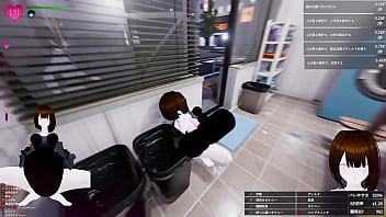 二人で話し込むのに集中してる人たちに、 けっこうおし〇こかけちゃったｗ