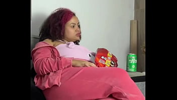 Chubby ebony latina can’t stop farting