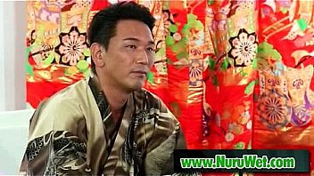 Gorgeous babe gives a nuru massage 14