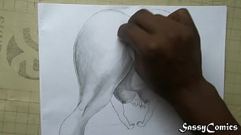 Fat pussy pencil sketch