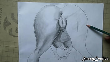 Fat pussy pencil sketch