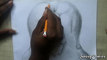 Fat pussy pencil sketch