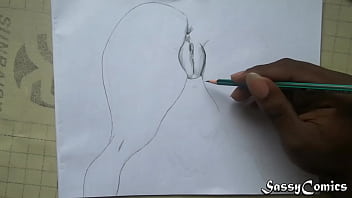 Fat pussy pencil sketch
