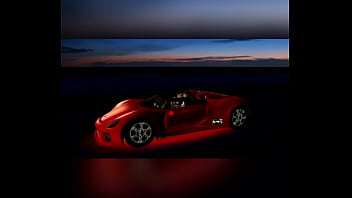 Big booty chick in hotel room after car ride