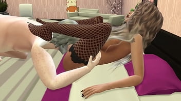 Old guy fucks young girl and makes her orgasm