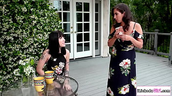 Charlotte sartre and april o neil got stood up by their dates so they hook up and have fun licks her pussy while charlotte rims her ass Charlotte sartre and april o neil got stood up by their dates so they hook up and have fun licks her pussy while charlotte rims her ass