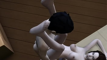 Son fucked stepmom on the table