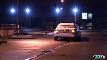 The rich brunette milf loves fucking prostitutes in her limousine during intense group sex