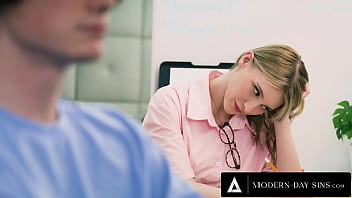 Blonde teen wants his cock so bad