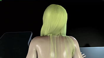 3d bbw blonde slut got her asshole fucked so hard