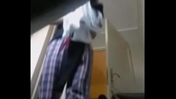 Taking shower filmed