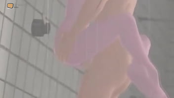 Couple having intense fuck at bathroom