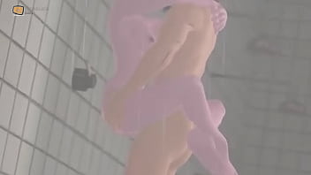 Couple having intense fuck at bathroom