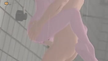 Couple having intense fuck at bathroom