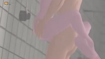 Couple having intense fuck at bathroom