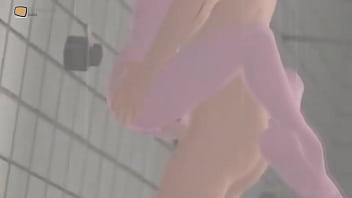 Couple having intense fuck at bathroom